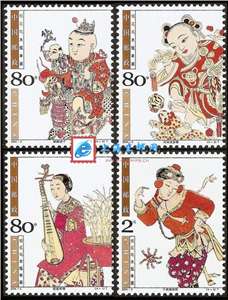 2004-2 桃花坞木版年画 邮票(购四套供方连)