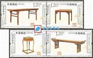 2012-12 明清家具——承具 邮票（两两联印）