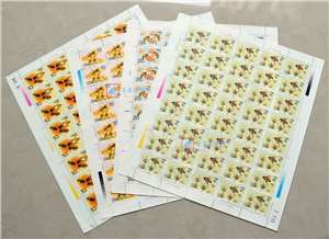 1993-11 蜜蜂 邮票 大版(一套四版，40套票)