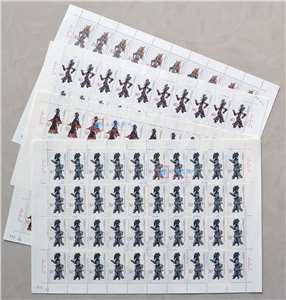 1995-9 中国皮影 邮票 大版(一套四版,40套票)