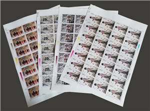 1992-11 敦煌壁画（第四组）邮票 大版(一套四版)中国四大石窟