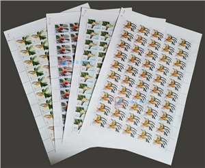 1995-6 桂花 邮票 大版(一套四版)