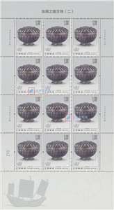 2021-11 丝绸之路文物（二）邮票 大版（一套四版，全同号）