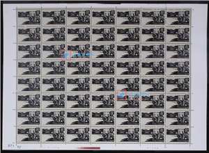 J117　抗日战争和世界反法西斯战争胜利四十周年 抗战 邮票 大版（一套两版，56套票）