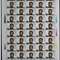 J146　陶铸同志诞生八十周年 邮票 大版（一套两版，50套票）