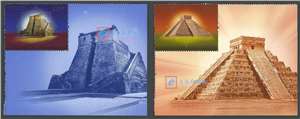 2022-5 中墨建交五十周年（与墨西哥联合发行）邮票 右下角带图案单套