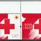 2024-2 中国红十字会成立一百二十周年 邮票 上三边双连带邮票名和图案