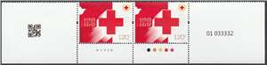 2024-2 中国红十字会成立一百二十周年 邮票 下三边双连带厂铭二维码版号